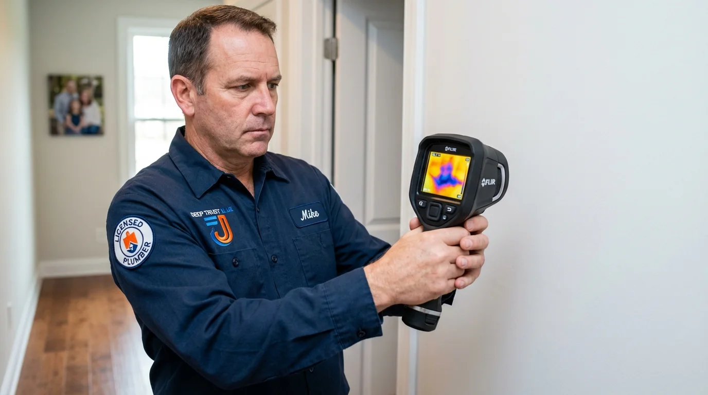 Thermal imaging leak detection by Johns Plumbing LLC in Orting